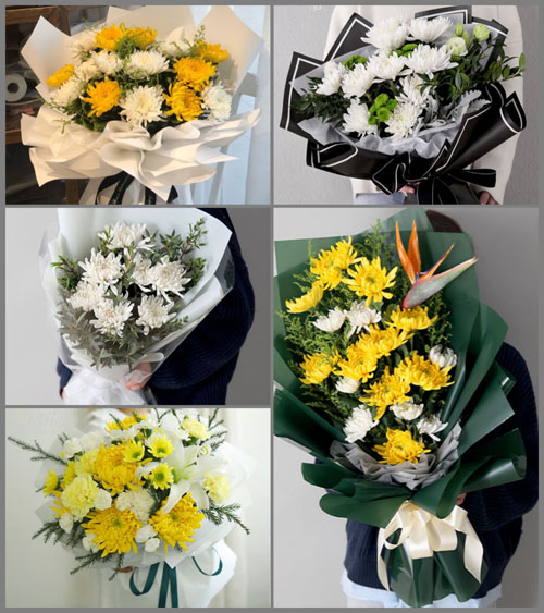 西藏日喀则市昂仁县查孜乡白事花束代送